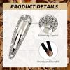 1PCS Rhinestone Hair Clips Water Drop Crystal Hair Barrettes Bling Hairpins Glitter Hair Accessories For Women Girls
