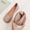Genuine Leather Woman Casual Flats Female Retro Shoes Low Heeled Soft Soled Flat Shoes Casual Versatile Loafers Women