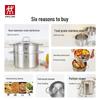 Zwilling Nova Plus 24cm Stainless Steel Soup Pot with Steamer