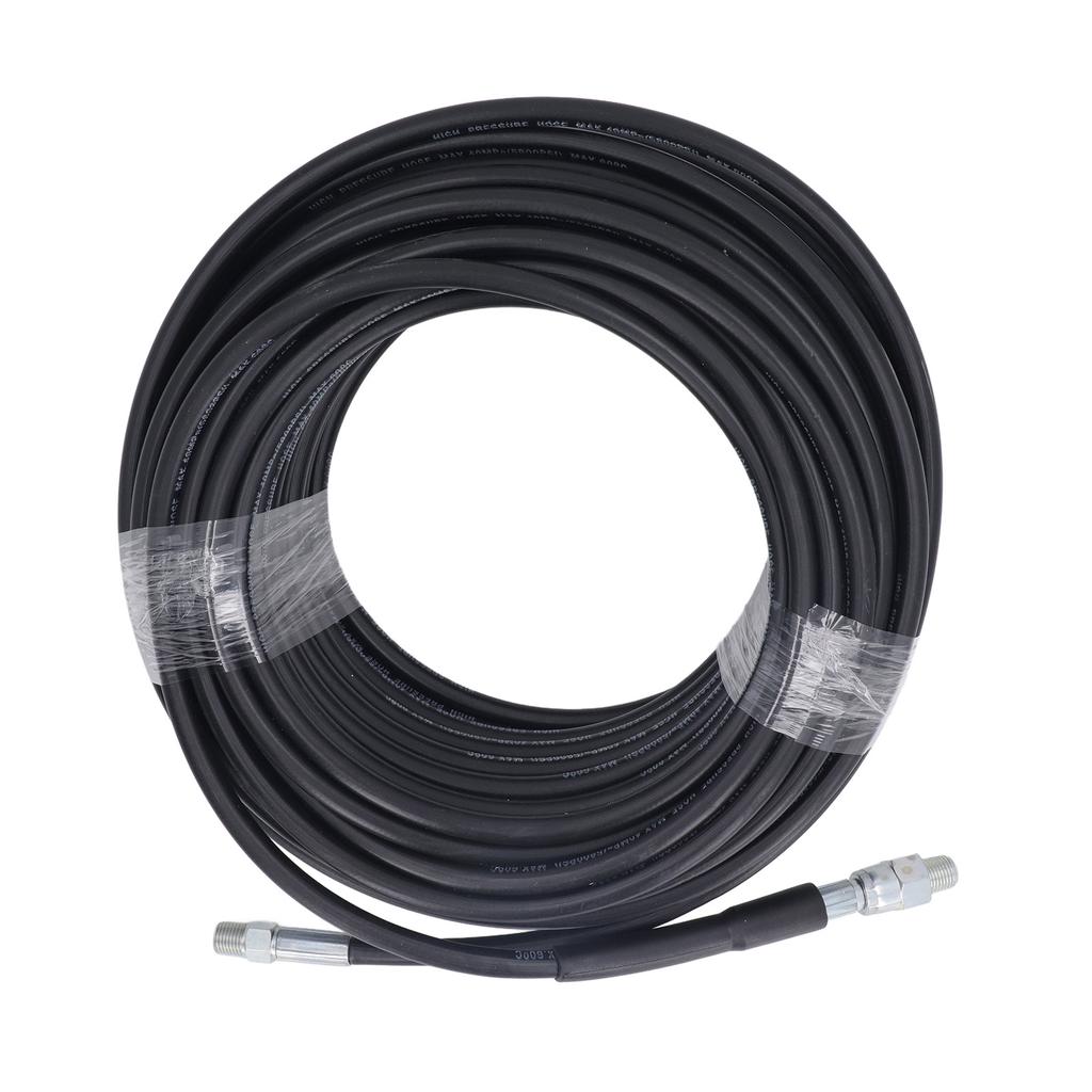 50ft Kanalreinigungsset für Hochdruckreiniger 5800PSI M22 auf 14 NPT Schnellkupplung Rotierende Abflussdüse