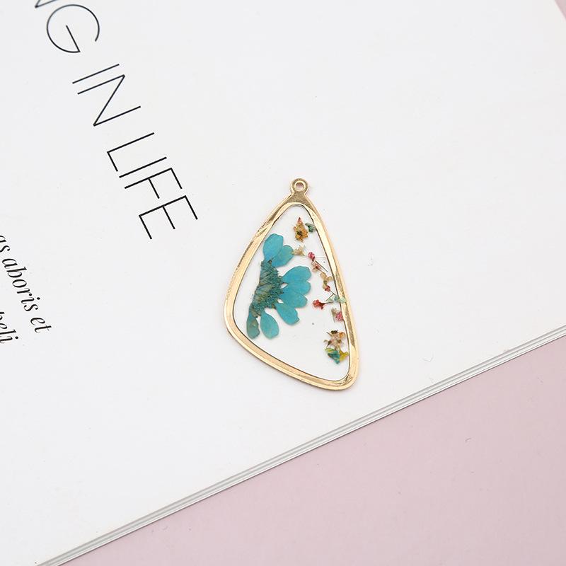 Womens Earrings Pendant 2023 Blingbay Retro Trend Transparent Resin Natural Dried Flower Earrings Fashion Jewelry Accessories Modern Jewelry Gifts