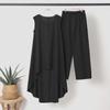 2024 Women's Asymmetrical Sleeveless Top & Loose Pants 2-Piece Set - Spring/Summer Sportswear