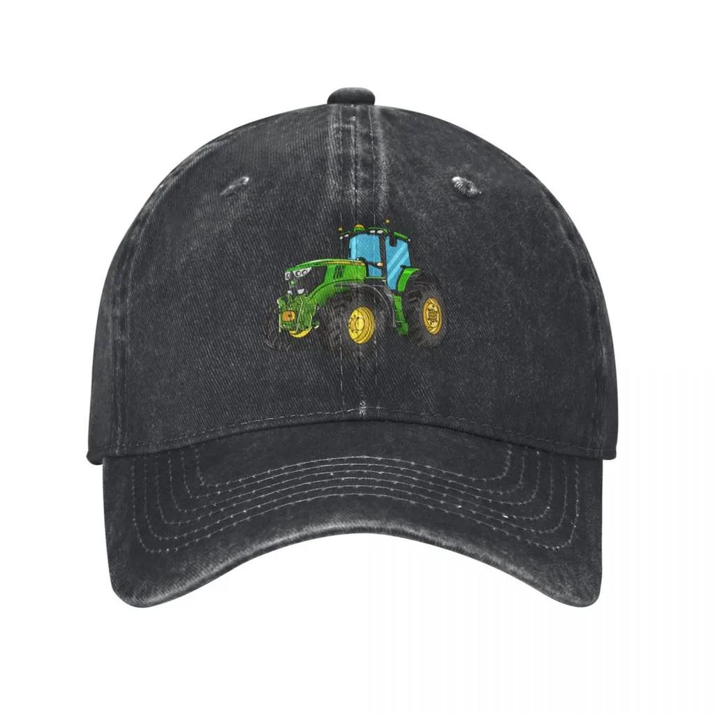Tractor Green Tractor Drawing Baseball Cap funny hat Luxury Brand Sports Cap Hat Baseball Cap Baseball For Unisex Womens