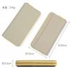 Blanc Pomme Genuine Leather Long Large Women's Wallet, Two-Tone Design, Capacity, Off-White, Bp-1067