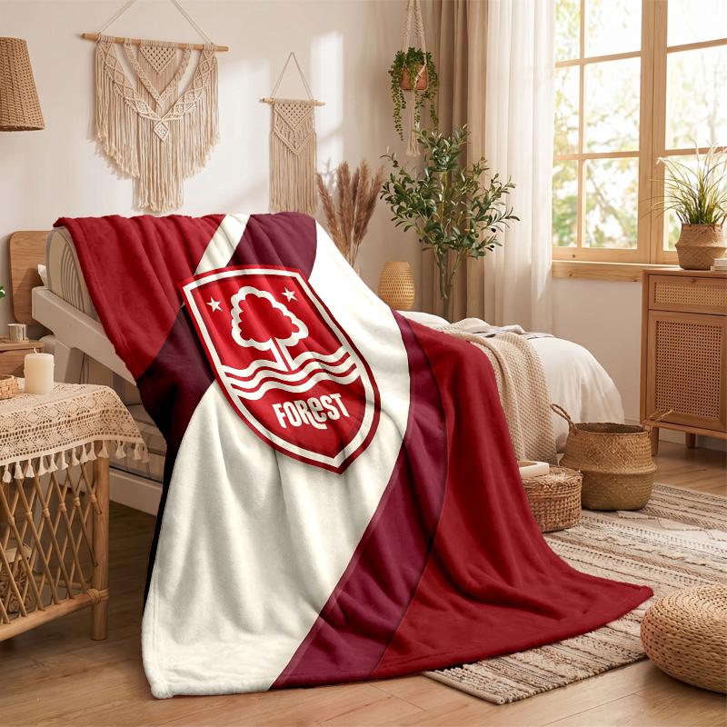 Nottingham Forest Fußball Druck Flanell Decke Weich Warm Sofa Bett Überwurf Decke Für Zuhause Büro Schlafzimmer