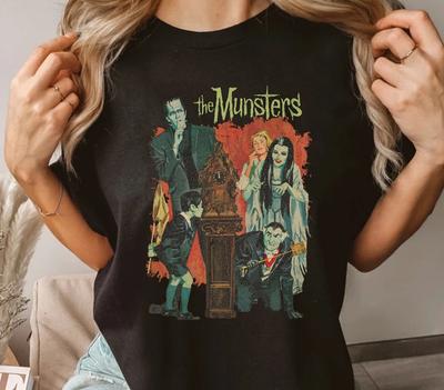 La Famiglia Mostri di Frankenstein di Halloween Horror Movie Halloween T-Shirt Top Tee