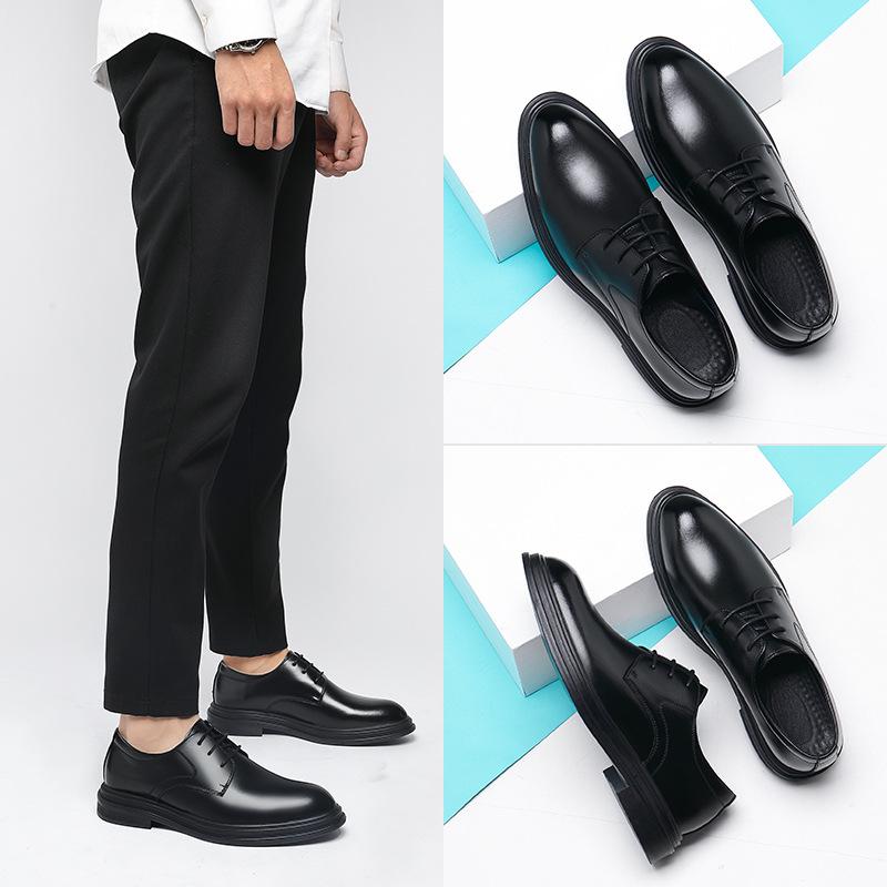 

Leather shoes men s autumn and winter men s height increase 6CM leather shoes British style increase 8CM wedding shoes 2025 37