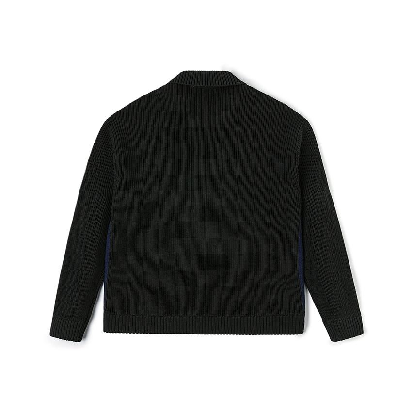 Lee Comfortable Polo Collar Denim Logo Regular Casual Sweater Men sweater LMT011098200075K11000