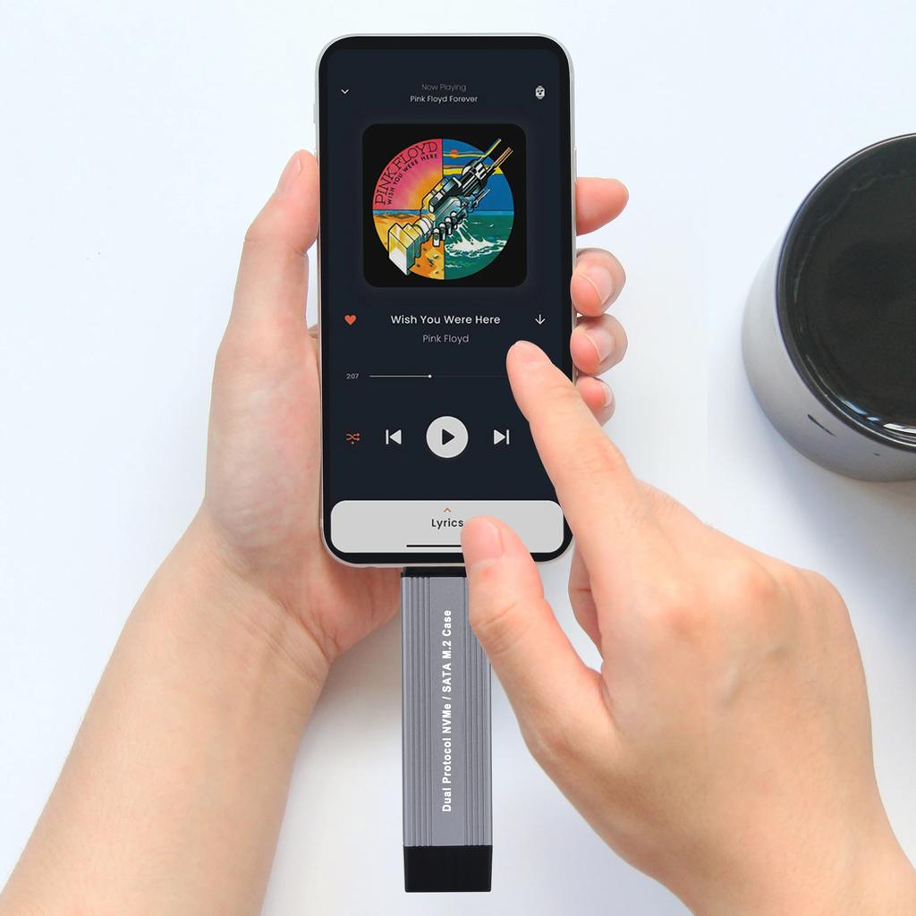 M.2 SSD Case NVMe USB Type-C Gen2 10Gbps PCIe SSD Case M2 SATA&NGFF M.2 NVME Enclosure Disk Box Direct Insertion M.2 SSD Case