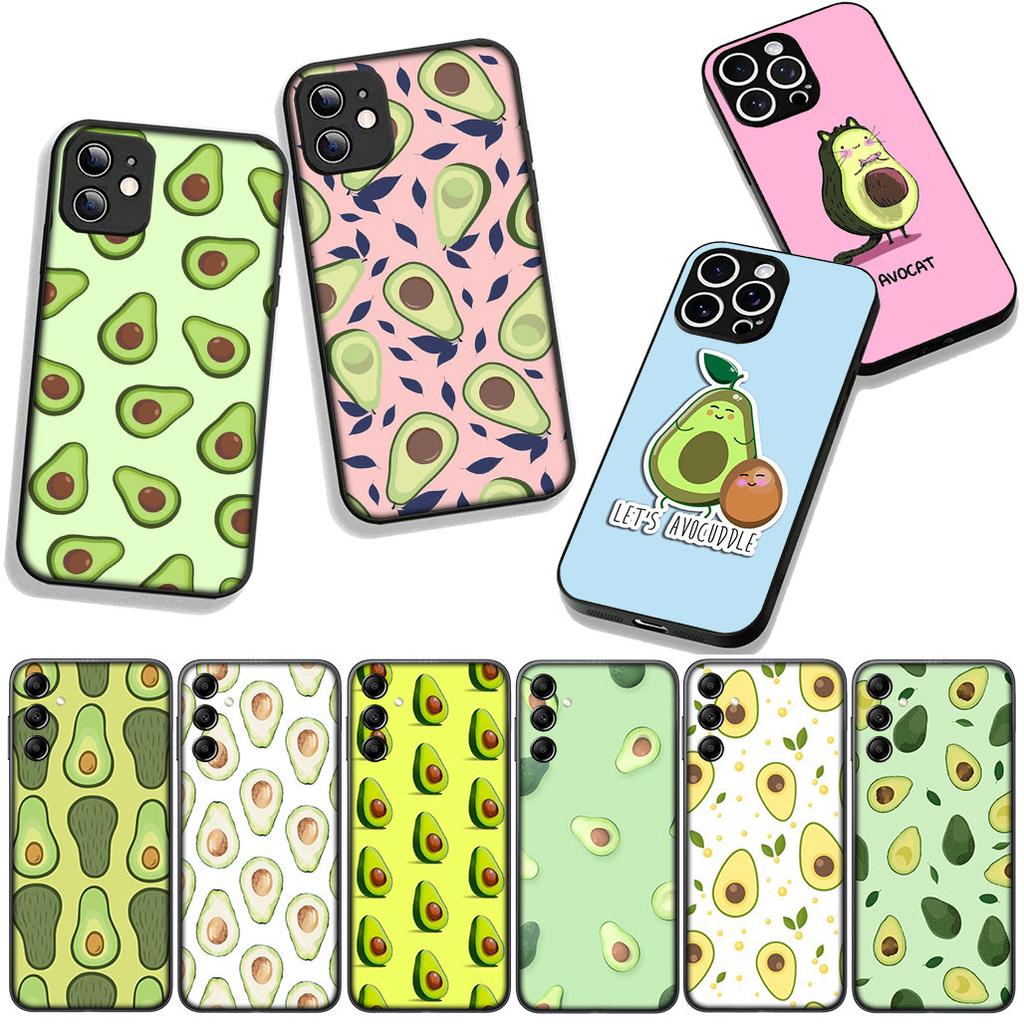 for Samsung Galaxy A36 A17 A26 A07 A35 A54 A53 A13 A33 A34 S8 S9 S20 S21 FE S10 Plus Phone Cover Case Avocado Casing