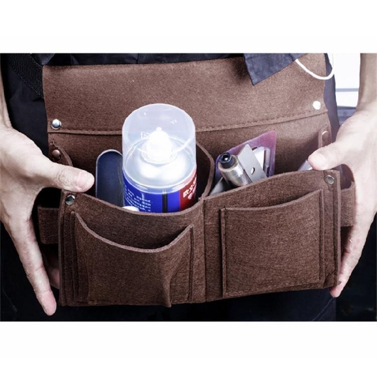 Woodworking Nail Waist Pocket, Nail Pocket, Canvas Tool Kit, Belt Style Nail Bag, Wear-Resistant Construction