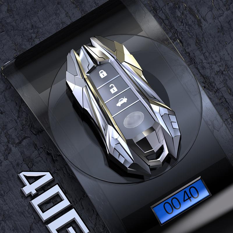 1 Pcs Zinc Alloy Car Key Cover Case Accessories Keychain Covers Protect For Toyota Prius Camry Corolla C-HR CHR RAV4 Prado 2018