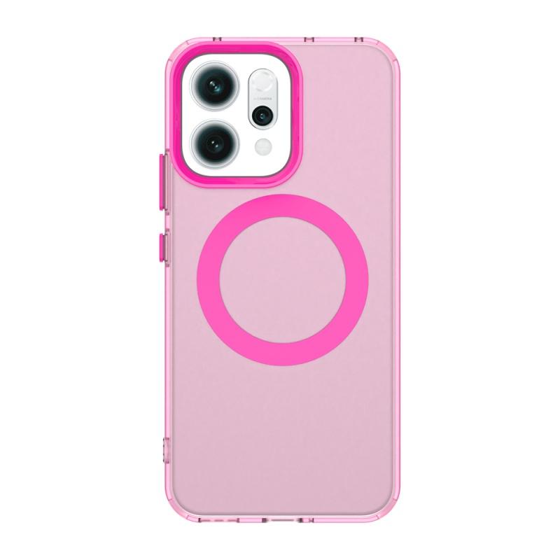 For Reno 14 Pro Case Cover OPPO Reno 14 Pro 5G Capas Shockproof Armor Bumper Annular Magnetic Colour Clear Fundas Reno 14 Pro