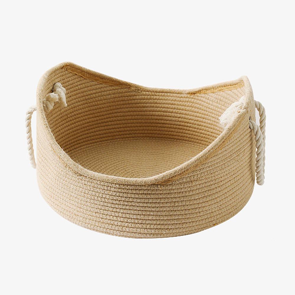 

Изготовленная вручную ротанговая кровать для кошки, будка для щенка, плетеное летнее прохладное гнездо для кошки, коврик для сна, когтеточка для котенка, подушка для лежака для кошки 50cm