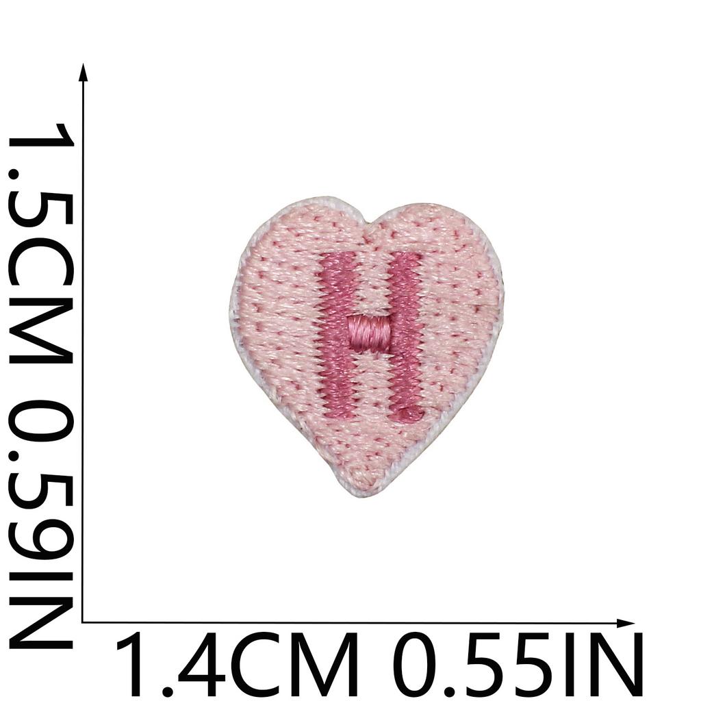 English Letter Embroidery Cloth Sticker Small Size Diy Pendant Decorative Patch Sticker Love Star Letter Embroidery Chapter Boy