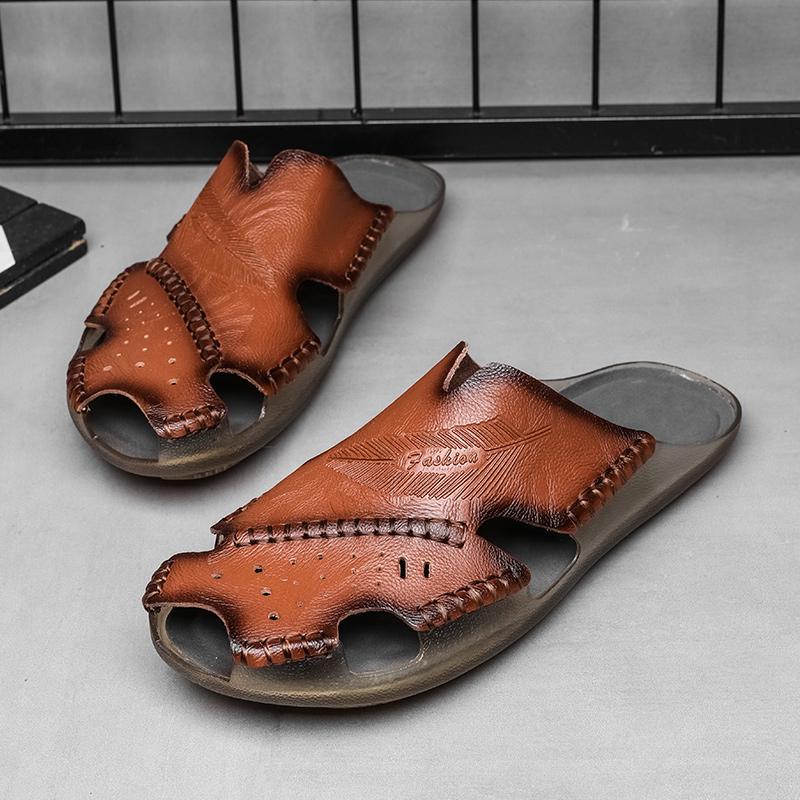 Men's Summer Comfort Shoes New Fashion Flip Flops Classic Hollow Out Slippers Casual Indoor Beach Footwear Zapatos Hombre