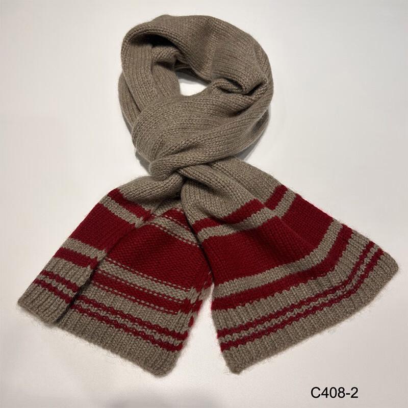 

G·TENNA NX-C408 Women s Striped Cashmere Scarf 150x20CM