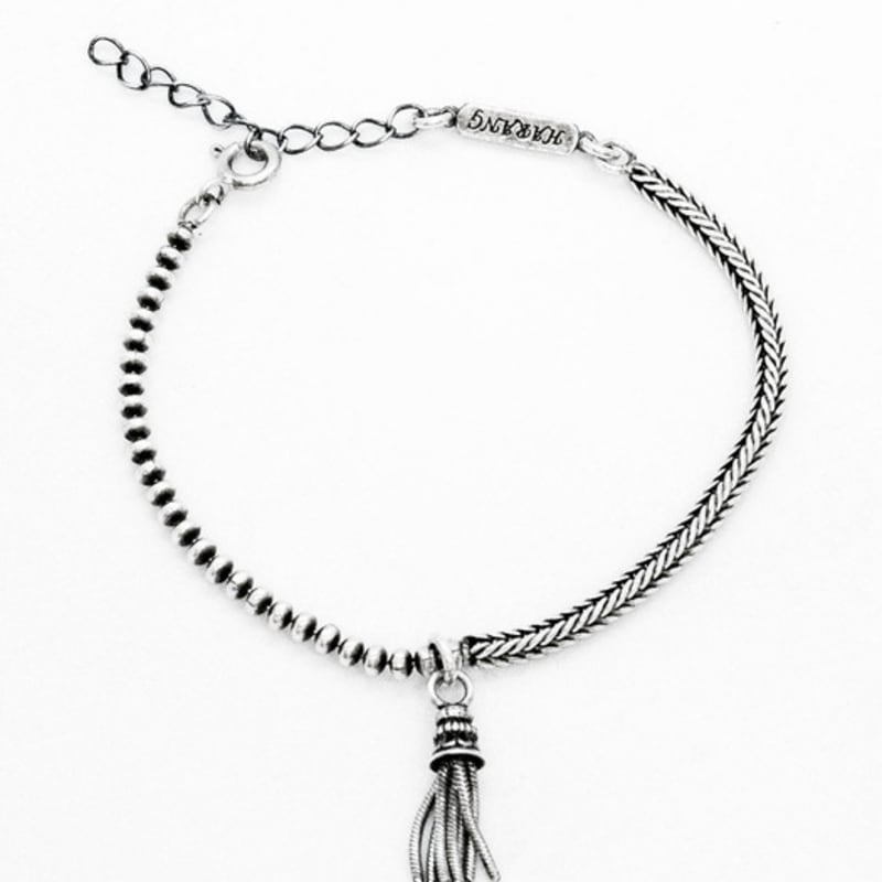 HARANG HR 332B_Tassel Half & Half Chain Bracelet