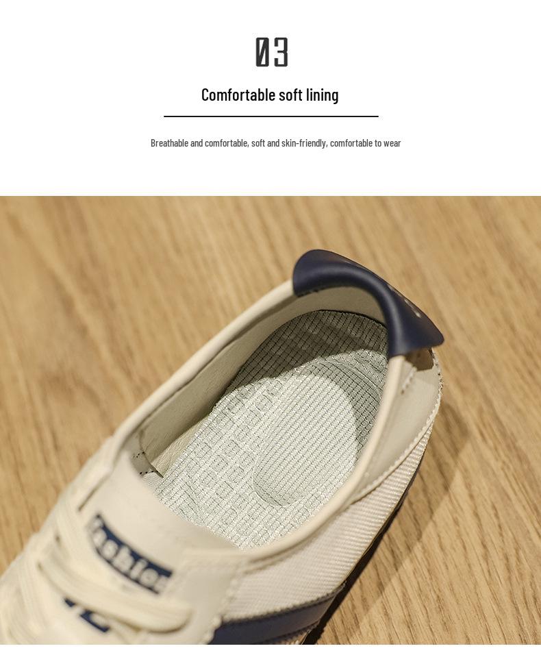 Męskie sneakersy płócienne retro oddychające Forrest Gump - Wiosenne miękkie podeszwy, casualowe buty sportowe