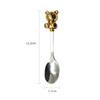 Creative Cute Cartoon Bear Coffee Spoon Dessert Fork Afternoon Tea Fruit 304 Stainless Steel Tableware Cutlery Kitchen Dining
