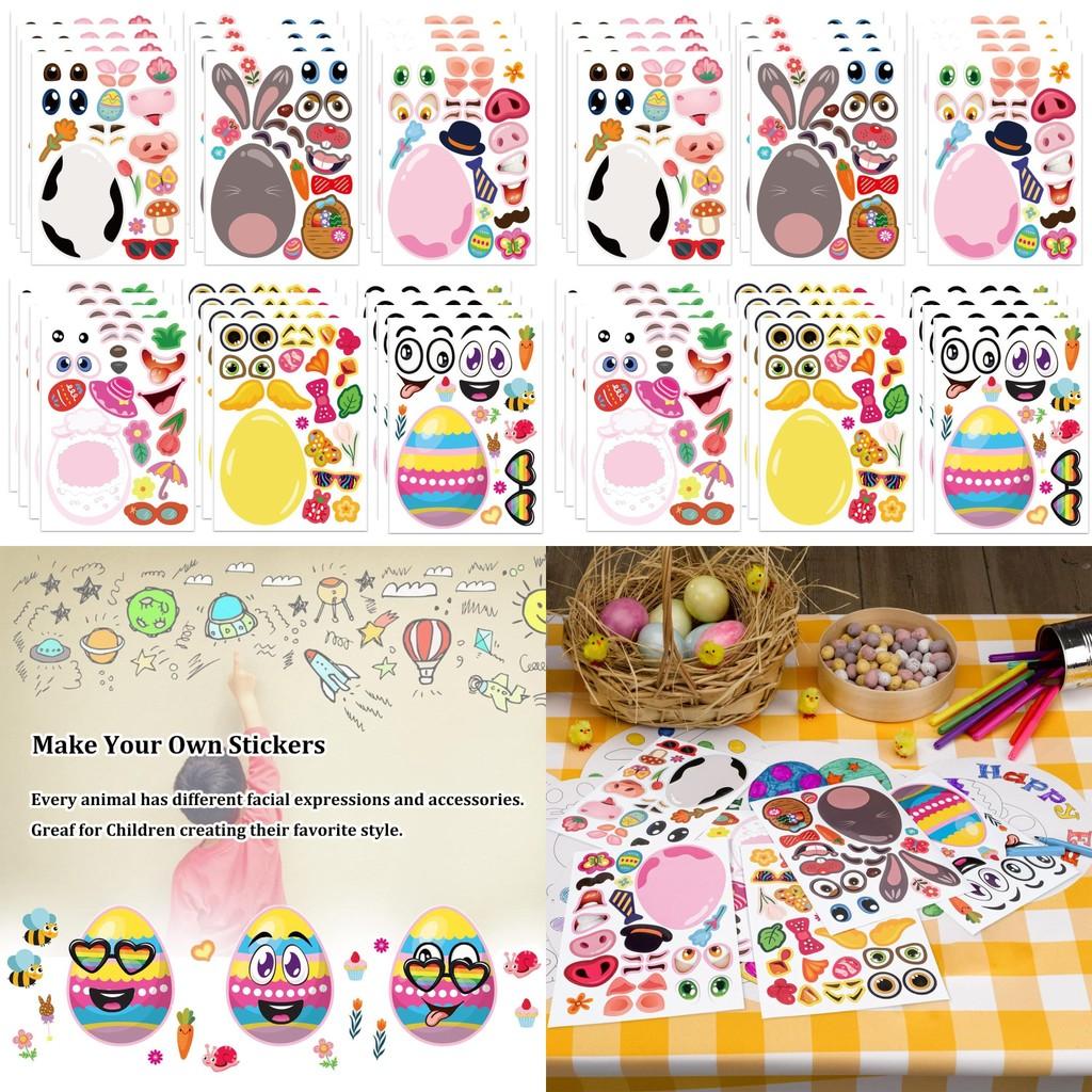 Delightful Xh108 Childrens Easter Stickers Interactive Puzzle Fun Crafting