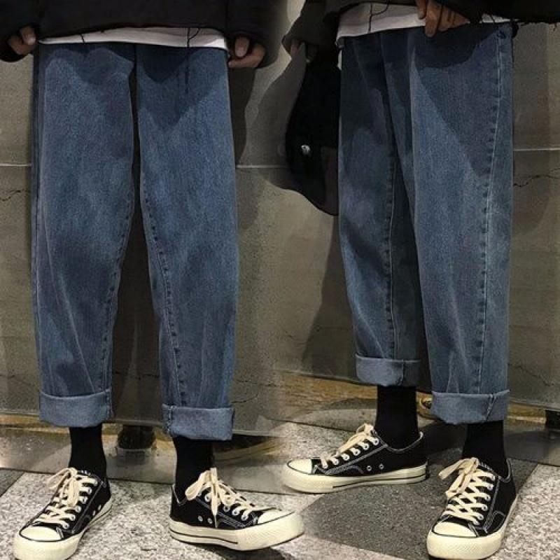 Hyuna's 2025 Korean Slimming High-Waisted Loose-Fit Jeans for Women