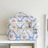 Double Layer Bowknot Cosmetic Bag - Large Capacity Makeup & Wash Organizer
