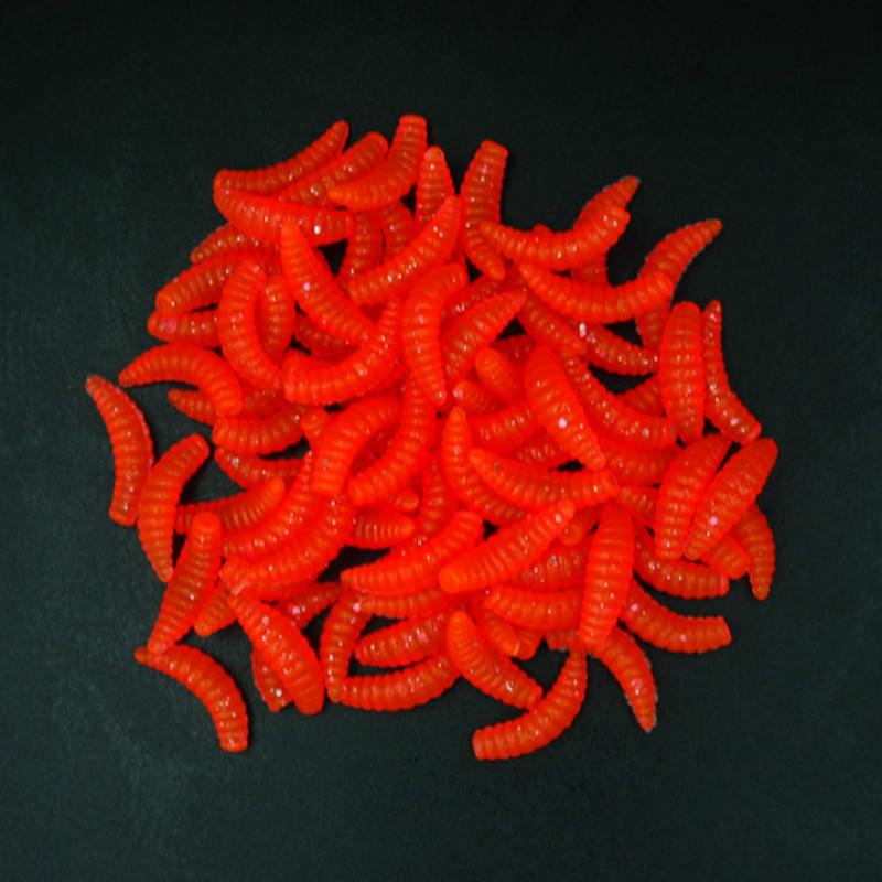 Fishing Lures Fulljion 10/50100 Pcs Lifelike Smell Glow Soft Bait Fishing Hobby