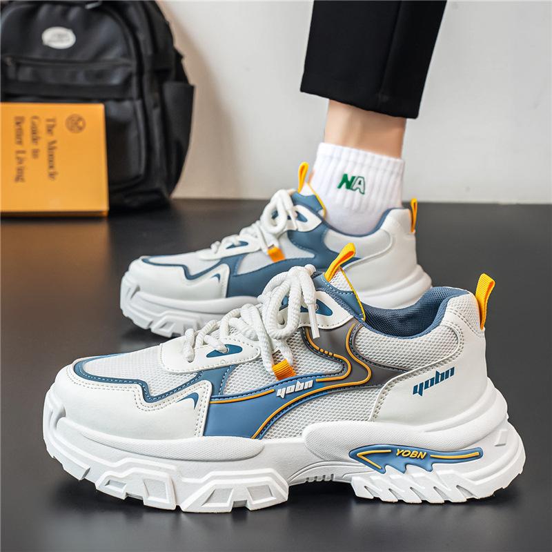 New Casual Sports Shoes Mesh Platform Men's Shoes Versatile Dad Shoes YBPLJ