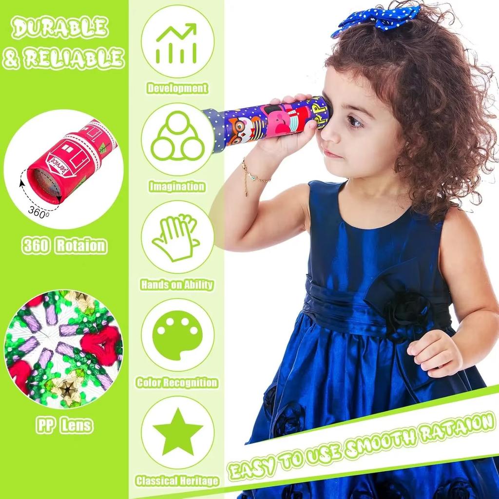Rotating Kaleidoscope Toy Kaleidoscopes Rotation Adjustable Fancy Colored World Interactive Logical Kaleidoscope For Kids