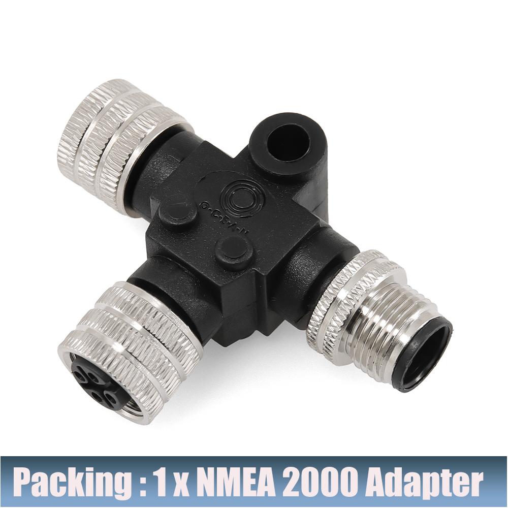 NMEA 2000 Adapter Converter Cable T-type Connector 3 Ports 6 Ports Female and Male Marine Boat Marine Boat Starter Kit 0.5-4M