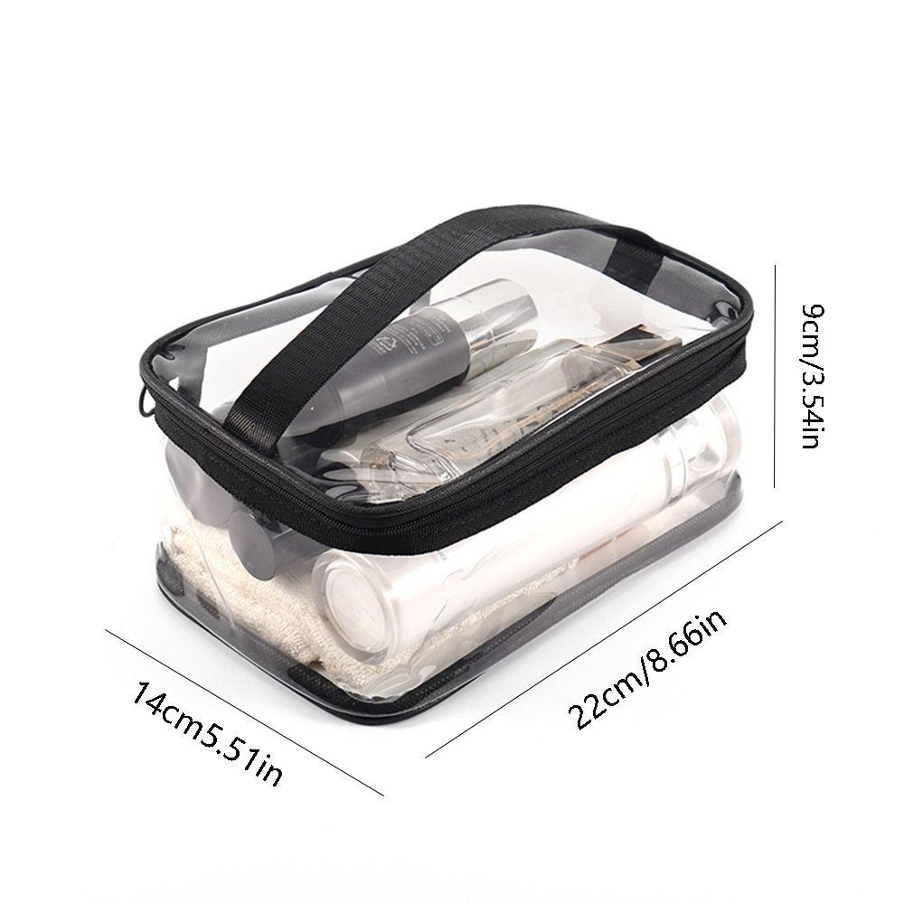 Travel Makeup Organizer Female Zipper Storage Bag Bath Storage Makeup Case Transparent Cosmetic Bag