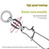 Enhanced Safety Pin Swivel for Sea Fishing: Quick-Snap Figure 8 Ring Tackle