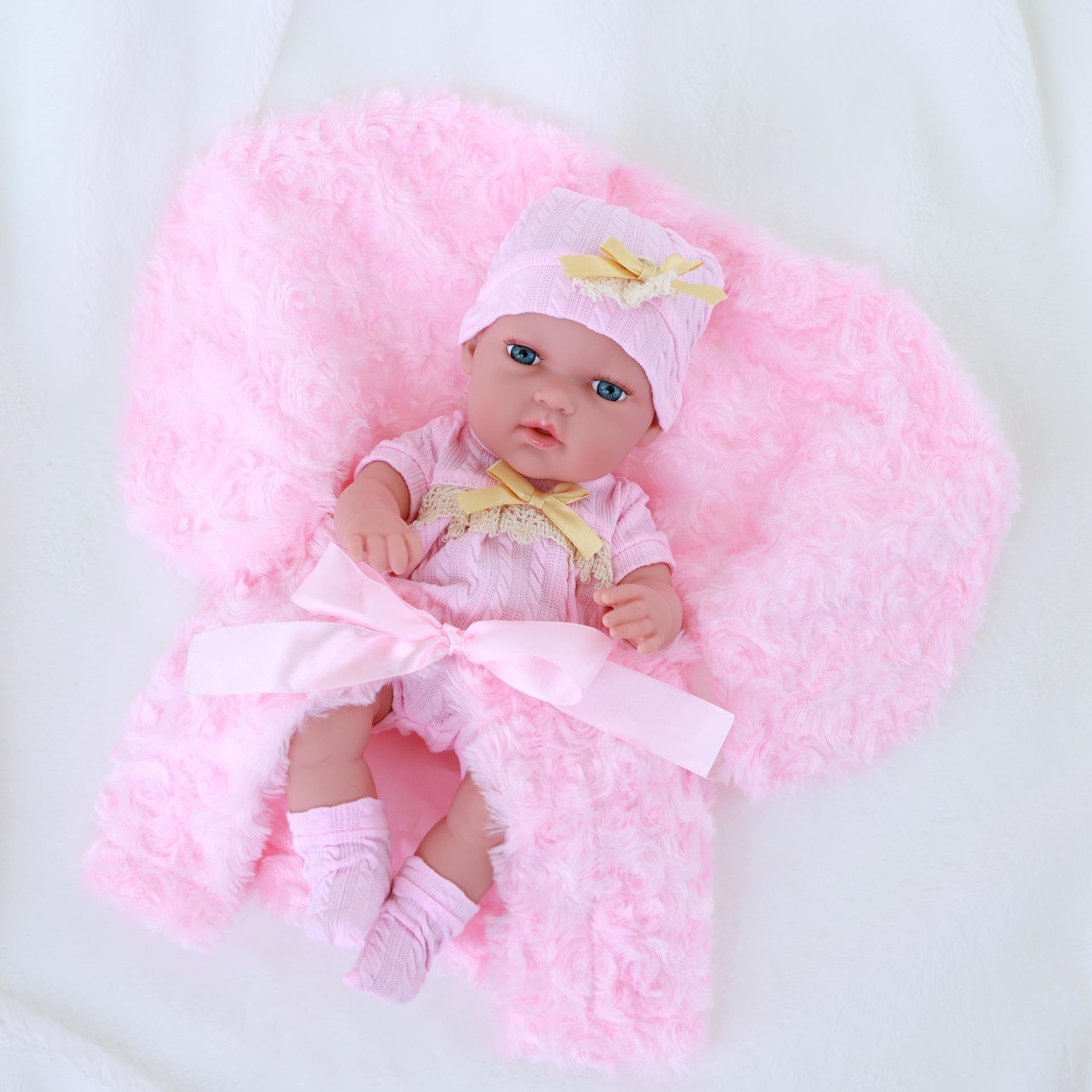 30cm Cute Reborn Baby Doll - Soft Silicone Realistic Toy Figure 30cm