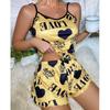 Set de pijamale de vară pentru femei, european și american: Set de cască și pantaloni scurți sexy casual pentru acasă