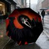 Ghostface Horror 8 Ribs 3Fold Black Glue Uv Protection Umbrella Sun Protection Rainproof Compact Folding Umbrella For Travel Daily Use C924141