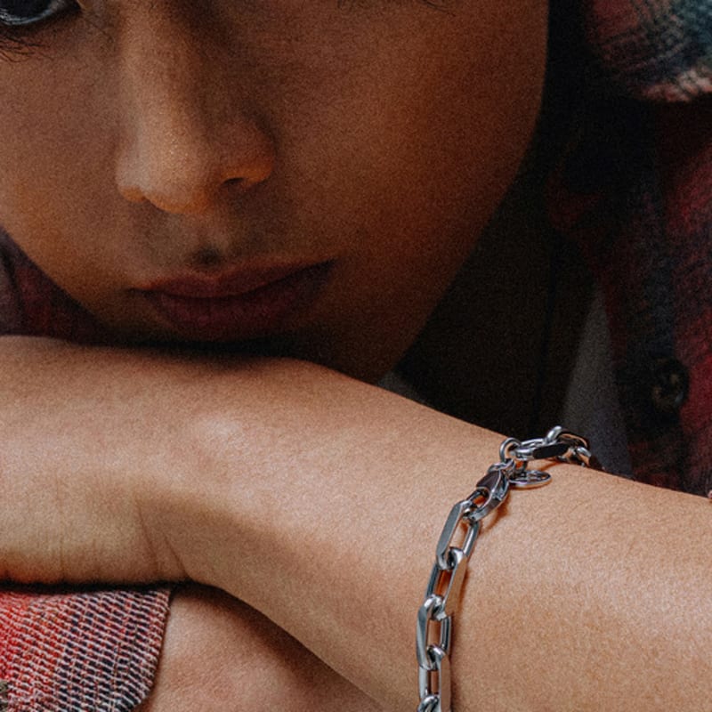 SCALETTO BLACK WSM019 Clip Chain Bracelet