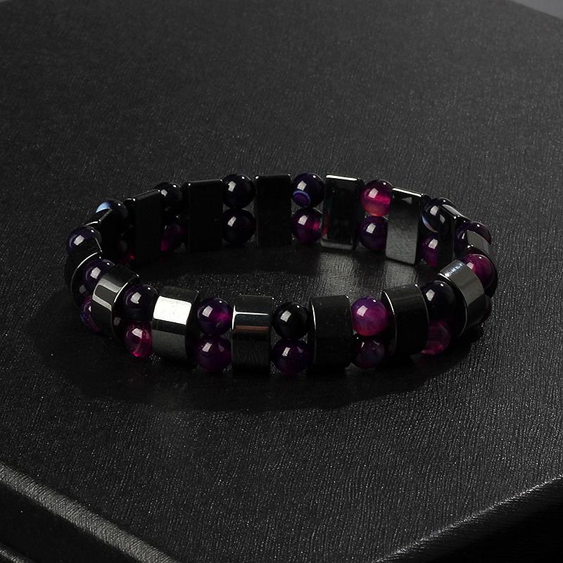 Fashion Wave Hematite Magnetic Bracelet Men Original Beaded Hematite Energy Bracelets for Women Positive Energy Jewelry Pulsera
