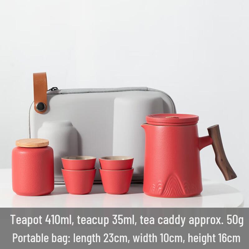 Portable Nordic Ceramic Business Travel Tea Set