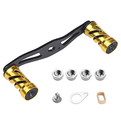 VISPREA Baitcasting Reel 109mm Aluminum Alloy for and Abu Garcia YU76 Replacement Part Handle, Crank, Shimano, Daiwa, (Gold) -