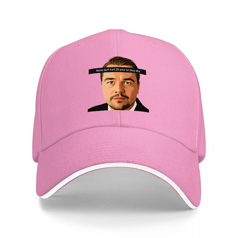 Derek Zoolander Face Print Baseball Cap Classic Black Adjustable Hat with Iconic Movie Character Design for Fashion Fans