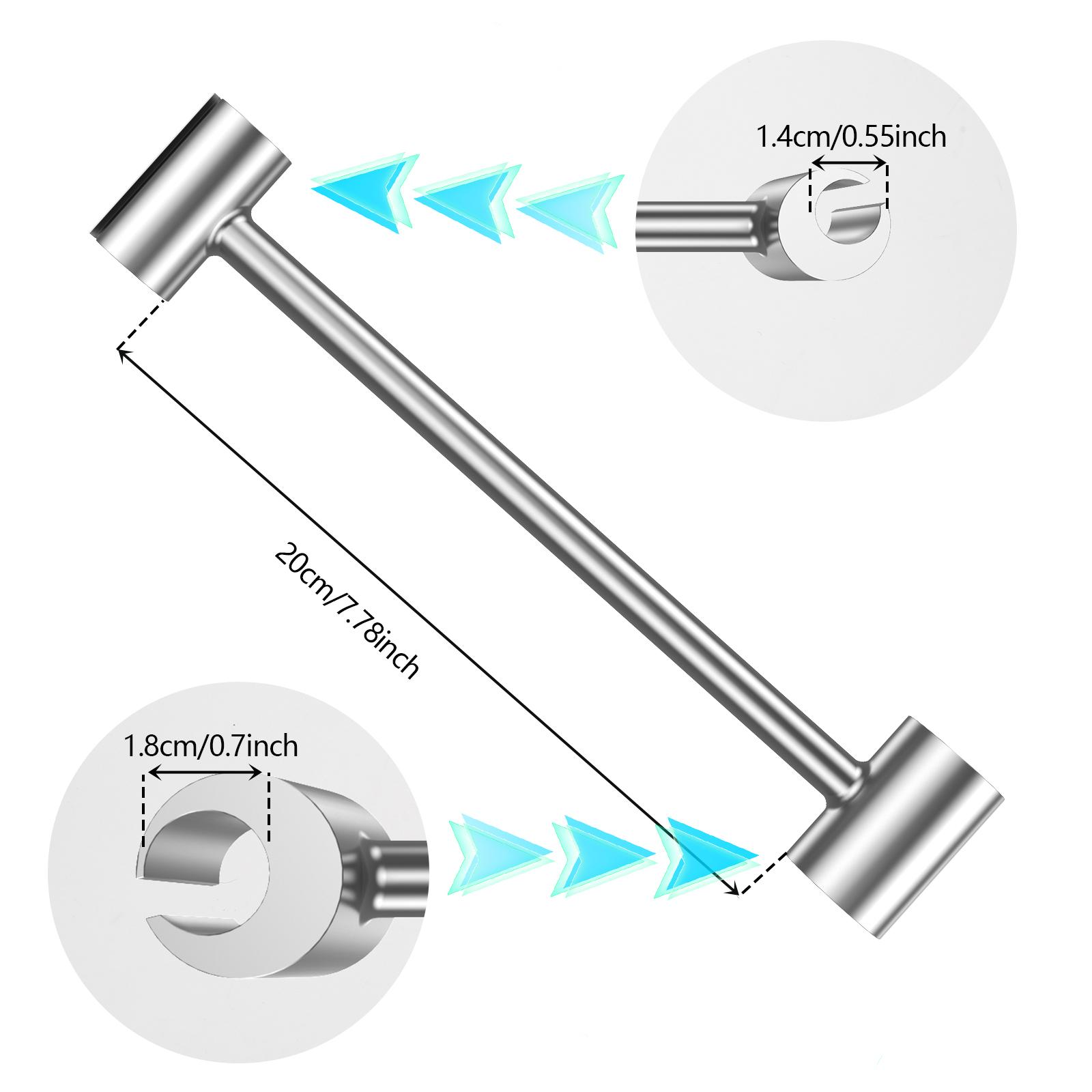 

Hinges Gaps Adjusting Wrench 14/18/19/23/25mm Double Head Door Hinge Repair Spanner Labor-Saving Adjustable Wrench Tools