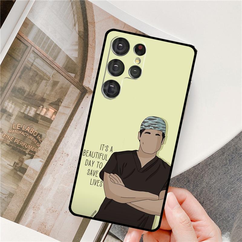 Greys Anatomy Hülle für Samsung Galaxy S23 S21 S22 Ultra Note 20 S8 S9 S10 Note 10 Plus S20 FE Handyhülle