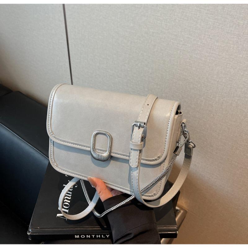 

Портативная сумка-боулинг женская новая весенне-летняя на плечо, сумка-мессенджер, высококлассная универсальная маленькая квадратная сумка серебряный