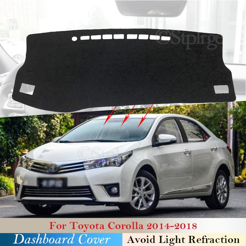 

Защитная накладка на приборную панель для Corolla E170 E160 2014 2015 2016 2017 2018 автомобильные аксессуары приборная панель солнцезащитный ковер