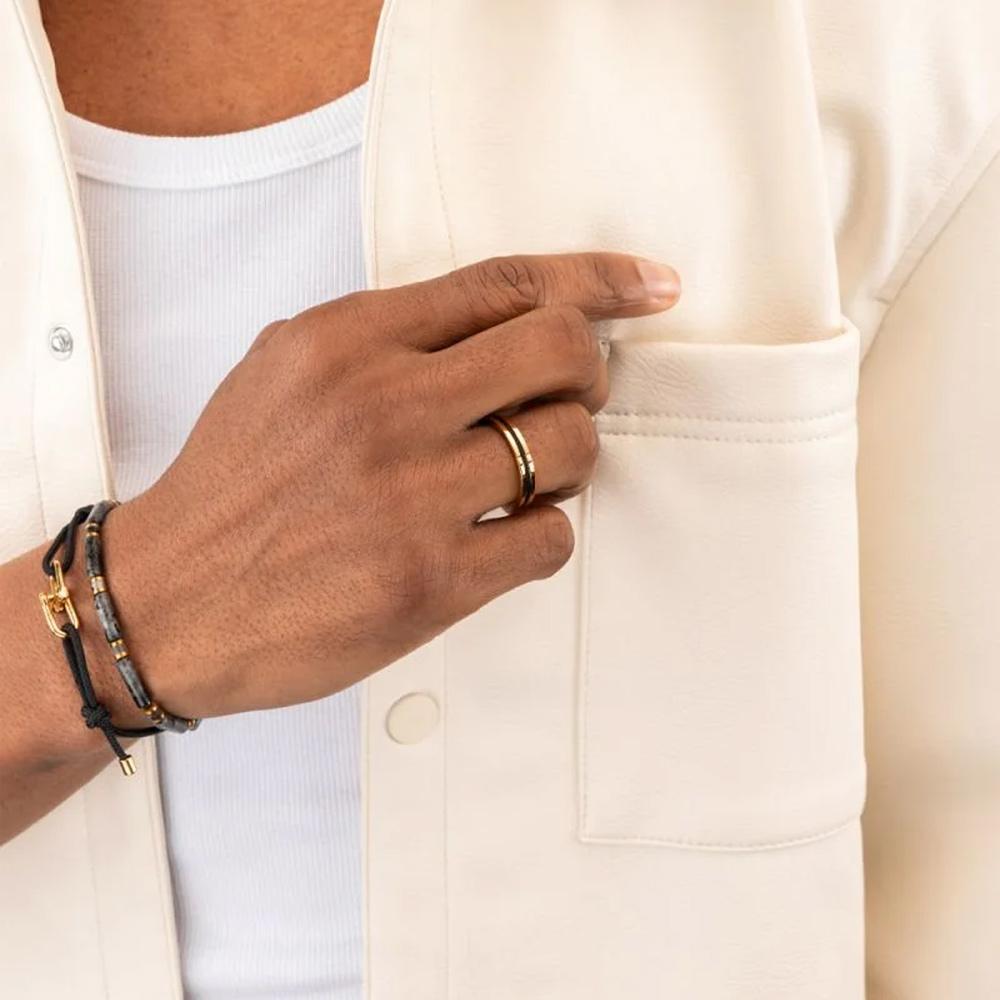 Pig&Hen Navak 4 Ring - Navy X Silver