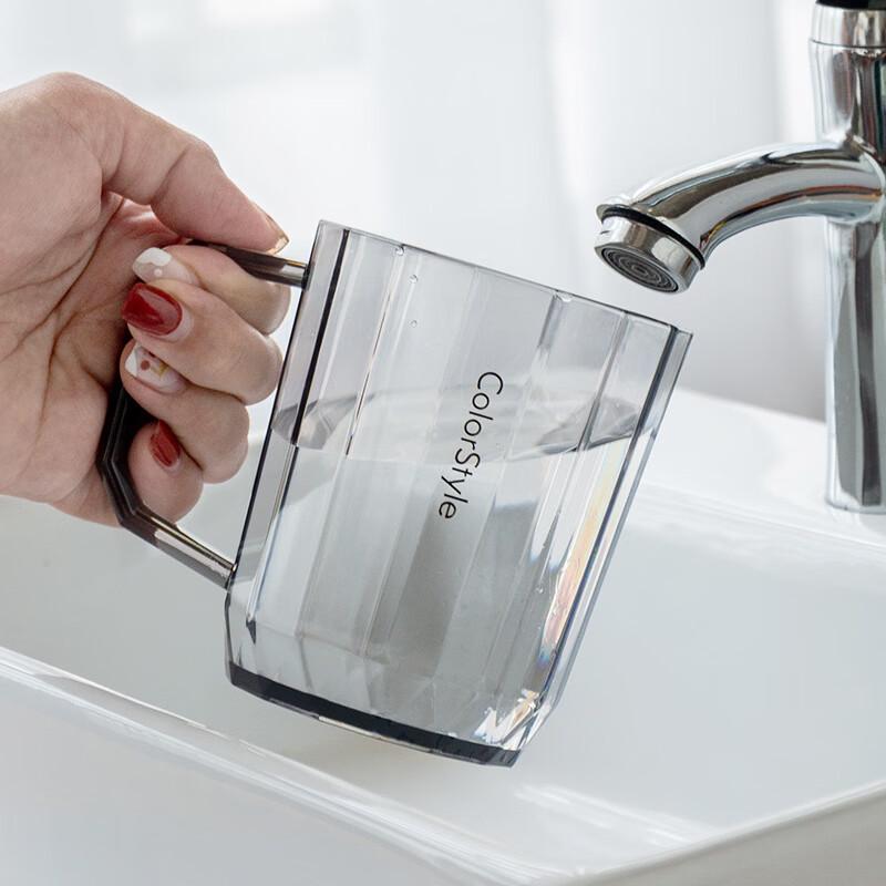 KangXingDa 400ML Transparent Plastic Mouthwash Cup Set