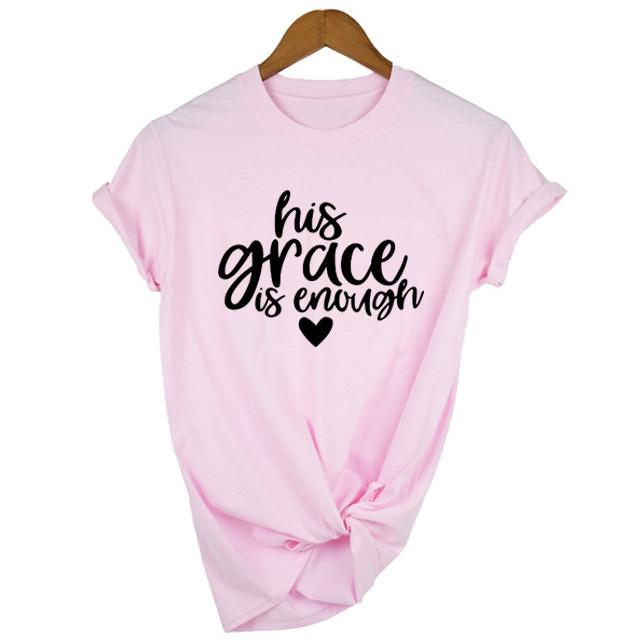 His Grace Is Enough T Shirt Jesus Tee Clothing His Grace Is Sufficient Graphic Tops
