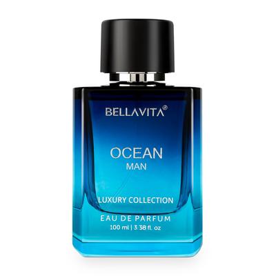 Bella Vita Luxury OCEAN Aquatic Eau De Parfum לגברים עם ימית, סחלב ומאסק, 100 מ"ל