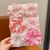 6 Pcs Fashion Sweet Dopamine Flower Headbands For Women Girls Party Hair Accessories